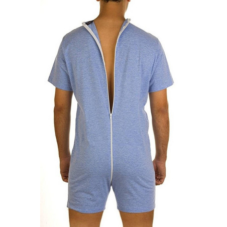 Pigiama tuta maniche e gambe corte cerniera posteriore art.1012