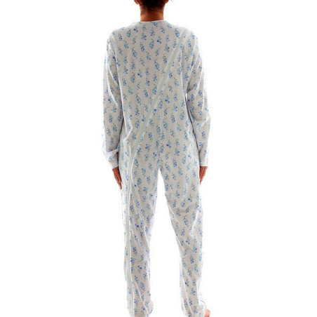 Pigiama intero cotone invernale zip posteriore art.1041