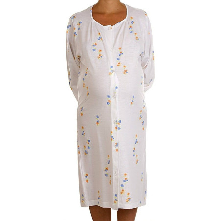 Camicia notte manica lunga preparto - premaman art.3492