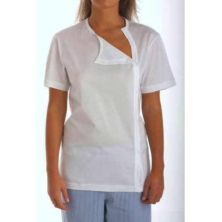 Maglietta t-shirt aperta lato cuore filo scozia art.1032