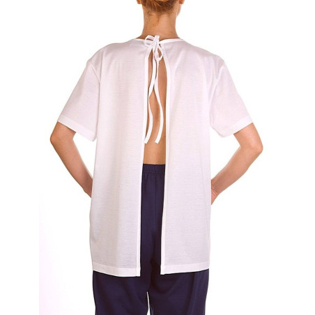 Maglietta t-shirt aperta lato schiena filo scozia art.1027