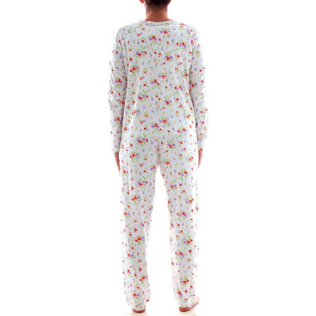 Pigiama tuta cotone invernale aperto con velcro art.1037