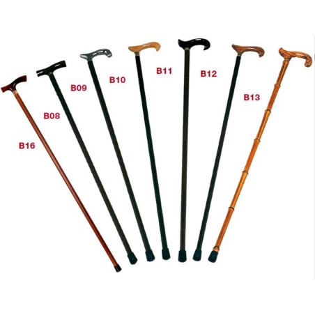 Bastone uomo-donna in legno per deambulazione art.ParaB10