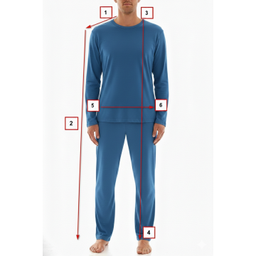 Come prendere le misure per il pigiama sanitario da uomo - Qualità e cura Made in Italy