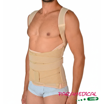 Supporto ortopedico per schiena e spalle in tessuto elastico beige - ParamedicalShop