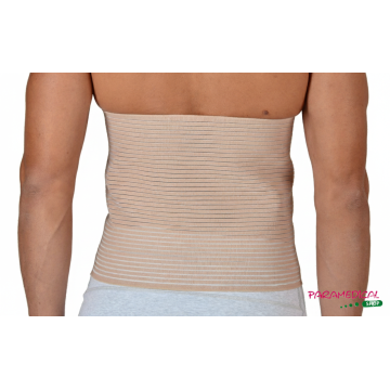 Vista posteriore della fascia elastica beige per comfort e compressione - ParamedicalShop